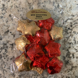 Stars, Red & Gold Foiled