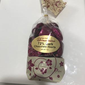72% Dark Chocolate Hearts