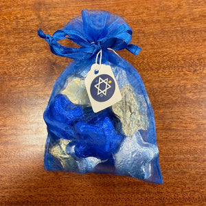 Milk Chocolate Stars in Chanukah Mesh Bag