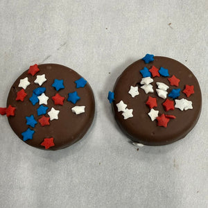 Chocolate Covered Oreos Red White and Blue