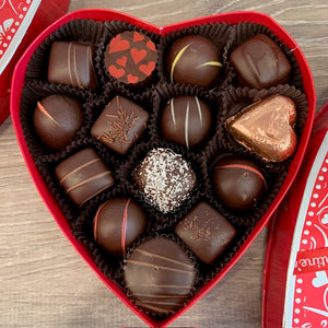 Valentines Heart Medium Dark Chocolate