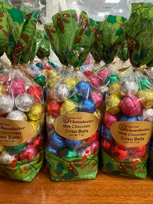 Milk Chocolate Crisp Balls Holiday