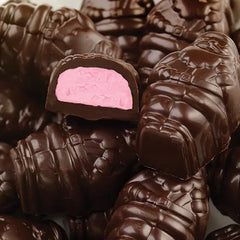 Raspberry Filled Dark Chocolate Santa