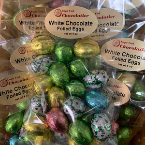 White Chocolate Foiled Easter Eggs