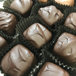 Chocolate Flavored Caramels - Chocolate Coated