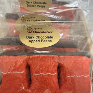 Red Stocking Peep dipped in Chocolate